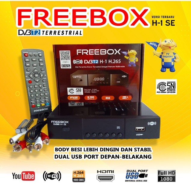 Set Top Box STB Advance Original Garansi Resmi Penerima Siaran TV Digital DVB T2 &amp; Bisa Youtube