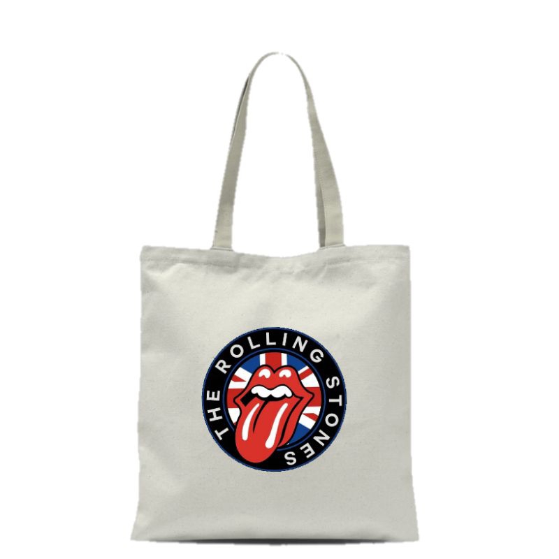 TOTEBAG KANVAS ROLLING STONE /TOTEBAG /TOTEBAG WANITA /TOTEBAG MURAH