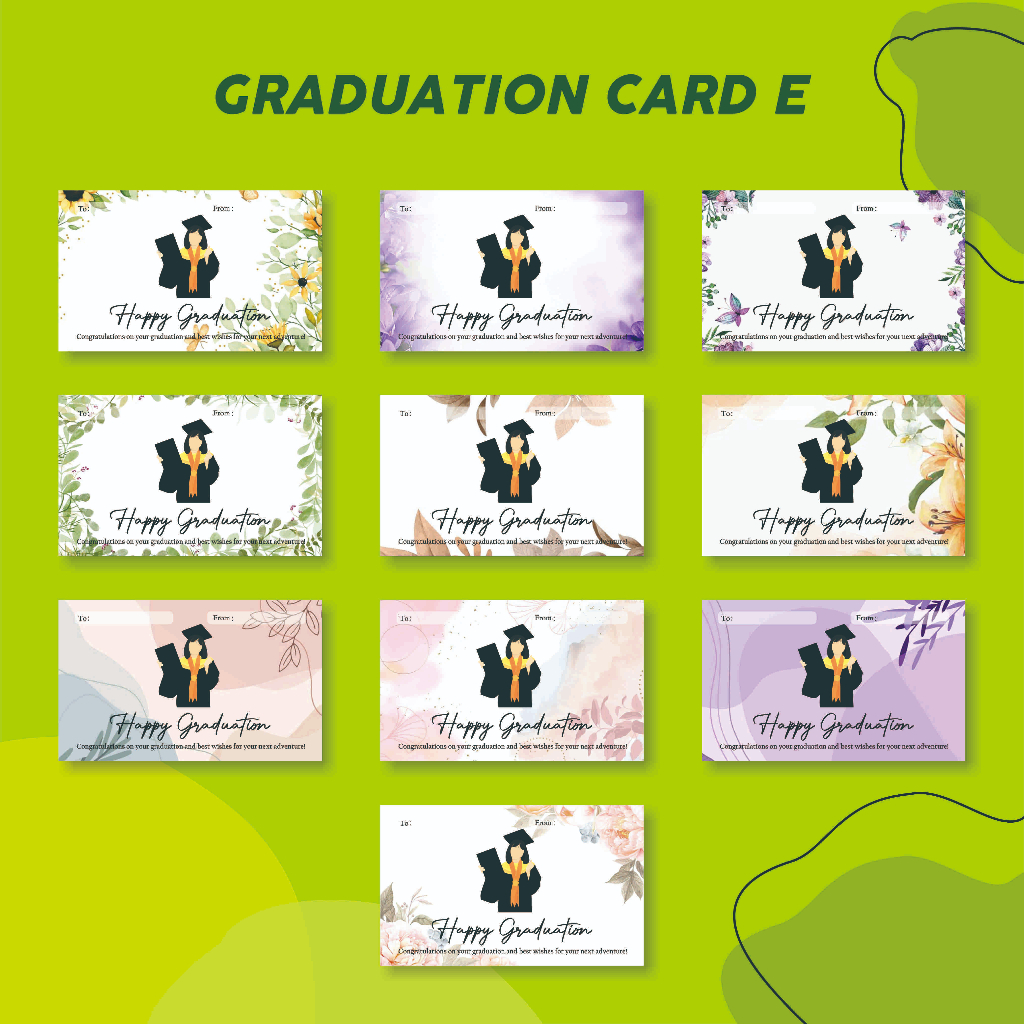 (GRADUATION CARD) UCAPAN WISUDA/ SELAMAT WISUDA/ GRADUATION GIFT/ KARTU UCAPAN WISUDA GC-E