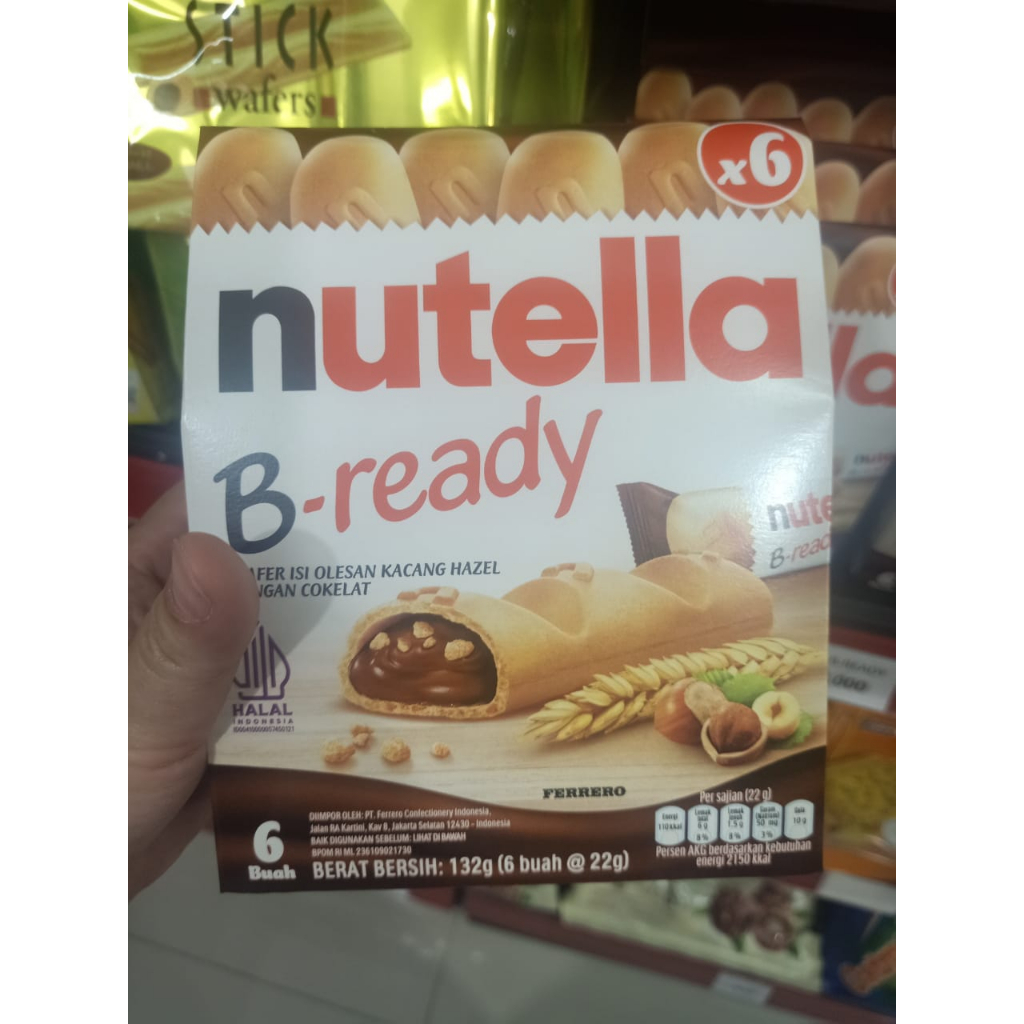 

Biskuit Nutella B-Ready Eceran Per pcs