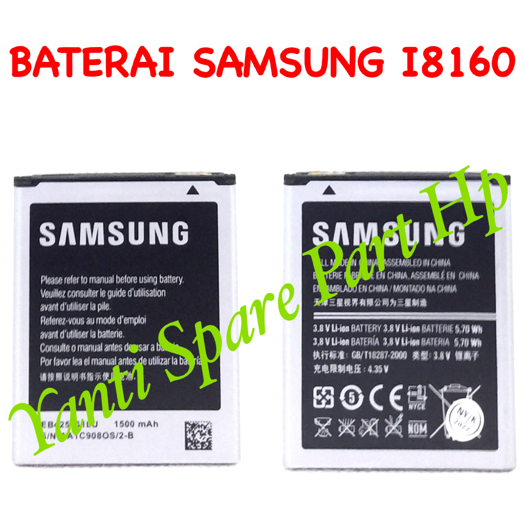 Baterai Samsung Ace 2 i8160 S3 Mini i8190 J1 Mini J105 Original