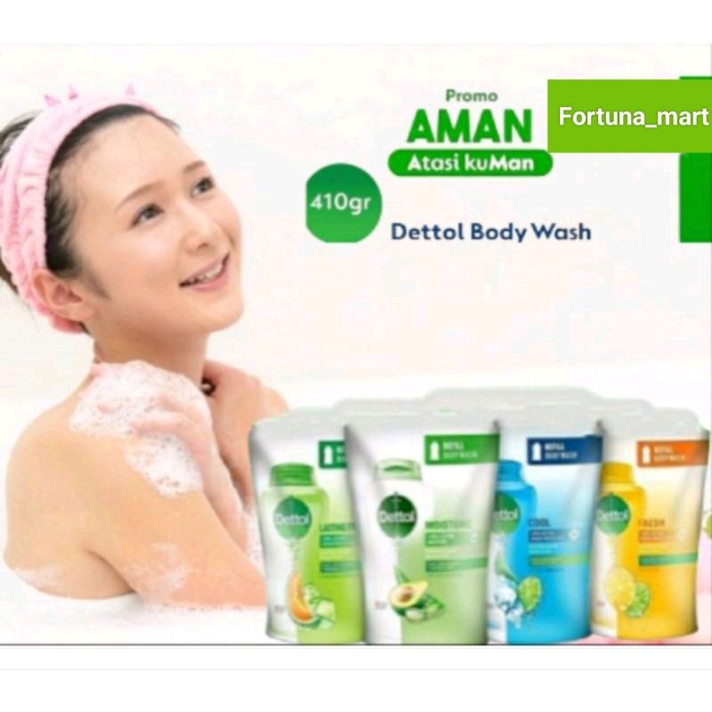 DETOL BODYWASH COOL.FRESH.ORGINAL.LASTING  ANTI BACTERI 410ml