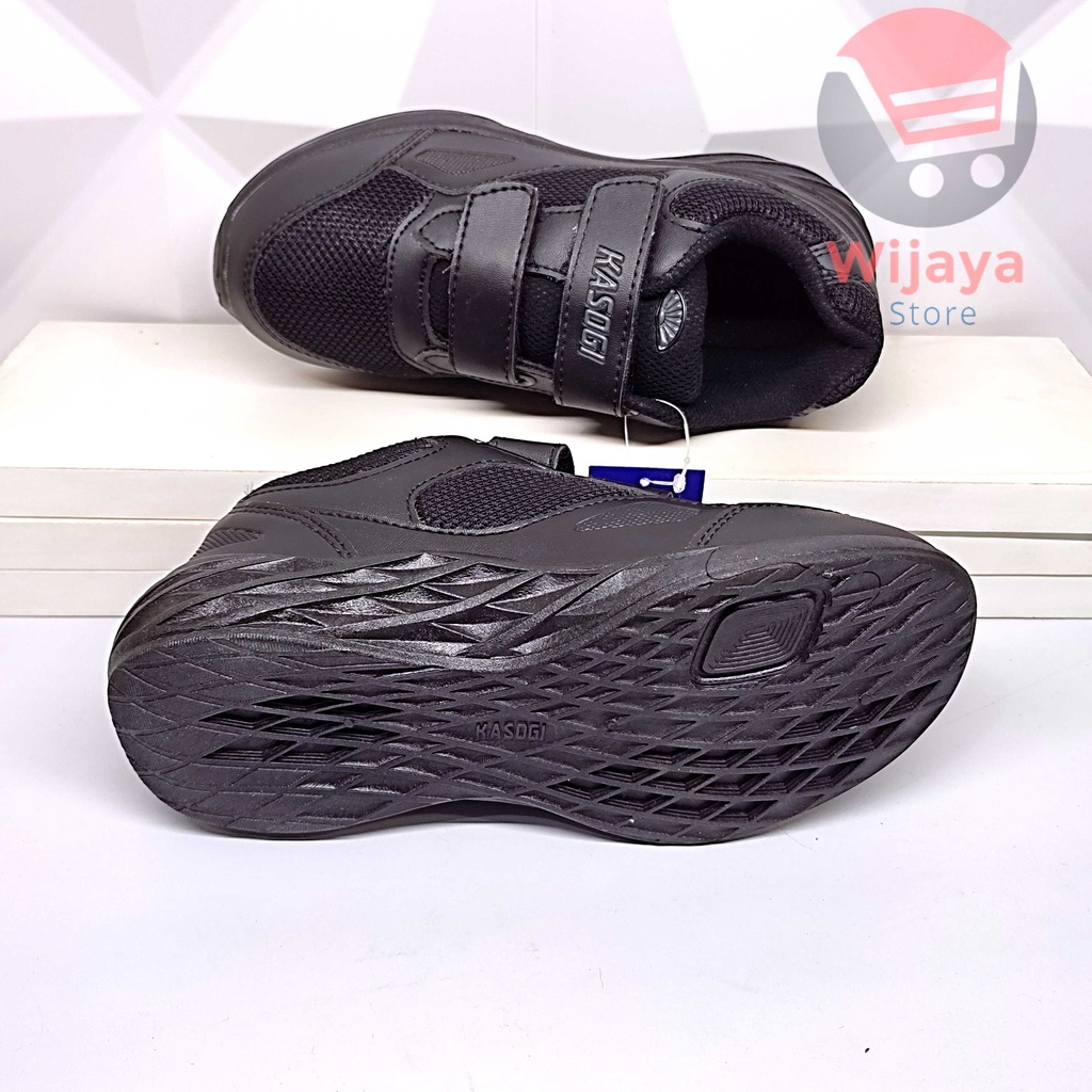 Sepatu Sneakers Anak Kasogi 32-36 Original Hitam Polos Cocok untuk Anak Cowok dan Cewek dengan Desain Boots Tinggi yang Stylish Shadow Gaza Alaska LAGOS