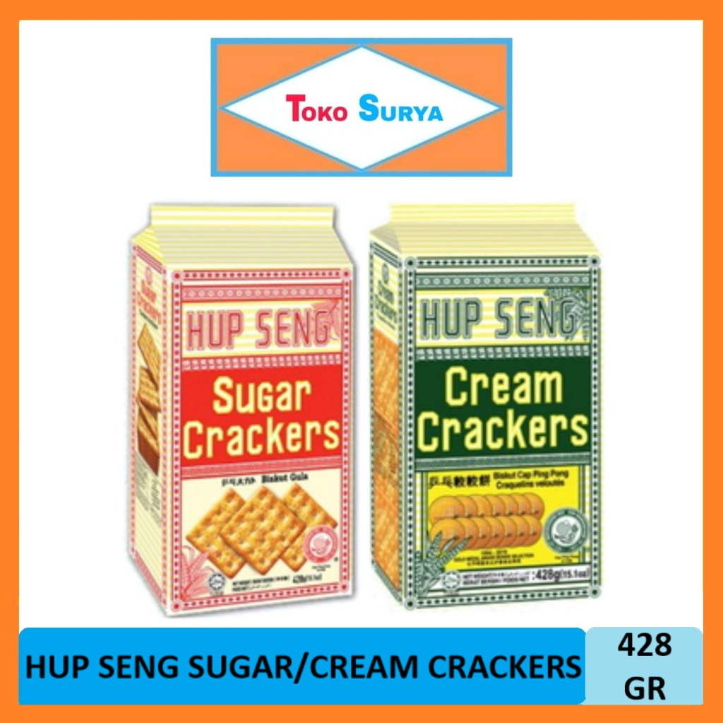 

Biskuit Hup Seng Crackers Asin/Manis 428gr