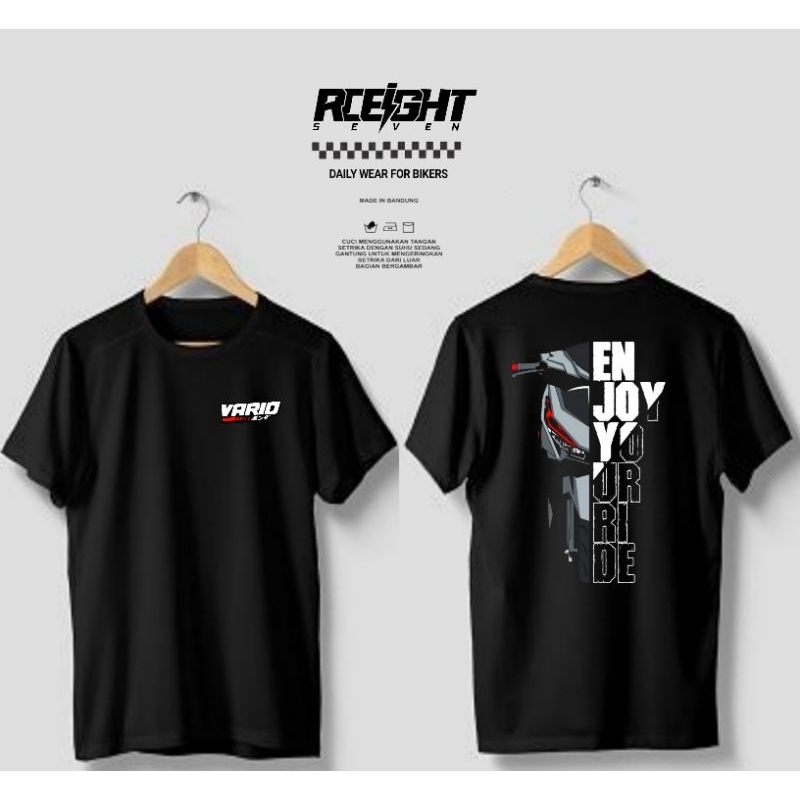 Tshirt kaos baju vario Led 125 150 kaos vario enjoy you ride