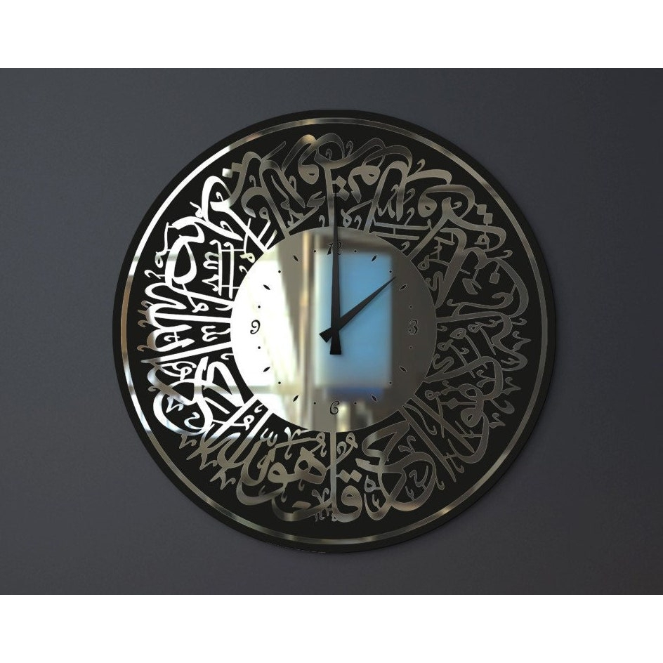 TERBARU)) JAM DINDING KALIGRAFI AKRILIK AESTETIC UKURAN JUMBO