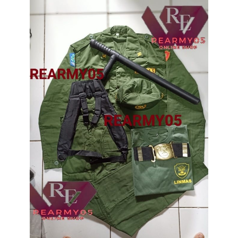 SERAGAM PDL LINMAS/SERAGAM HANSIP/SERAGAM LINMAS LENGKAP/BAJU LINMAS/SERAGAM KEAMANAN/KEMEJA PRIA/BA
