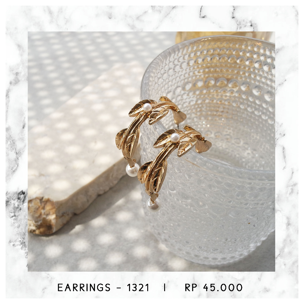 ANTING HOOPS MUTIARA - 1321