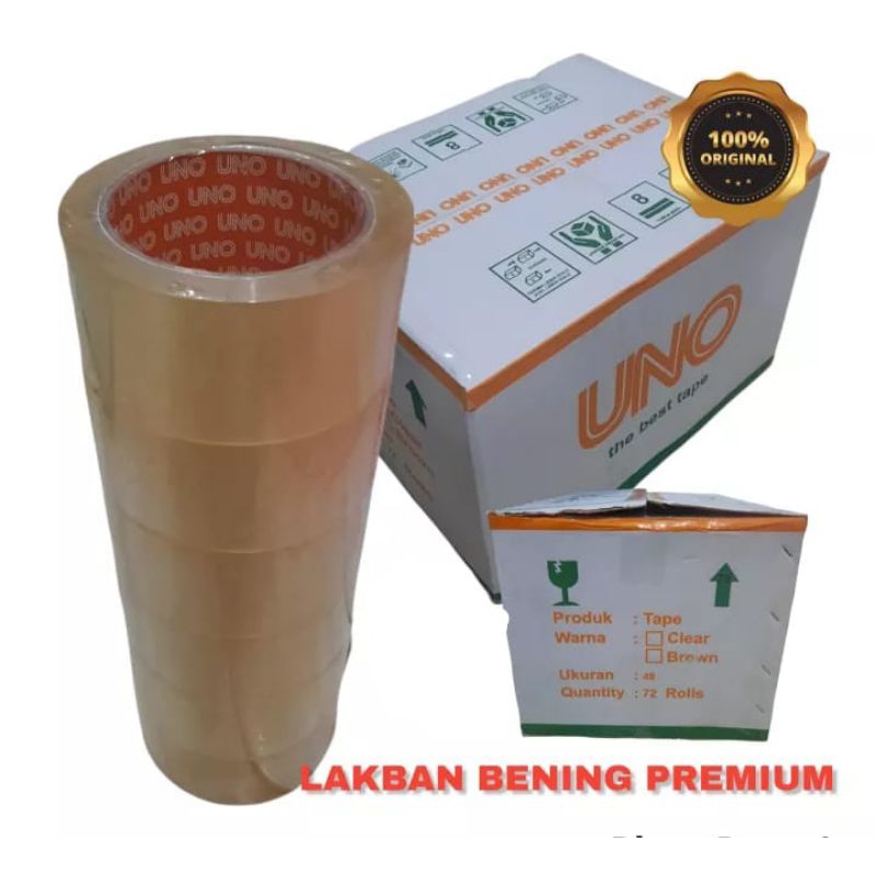 

Lakban Bening Panjang 90 Yard Lebar 4,7 CM OEM