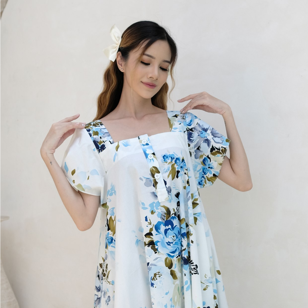 Ladybydiana NEW ORCHID DAILY WEAR Mini Dress Wanita Ala Korean Style Bahan Rayon Fujet Busui Friendly