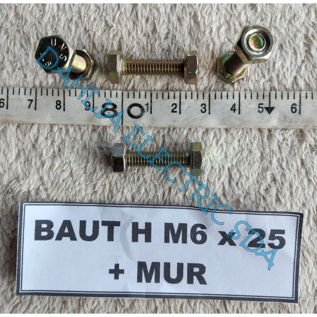 BAUT H M6 x 25 + MUR