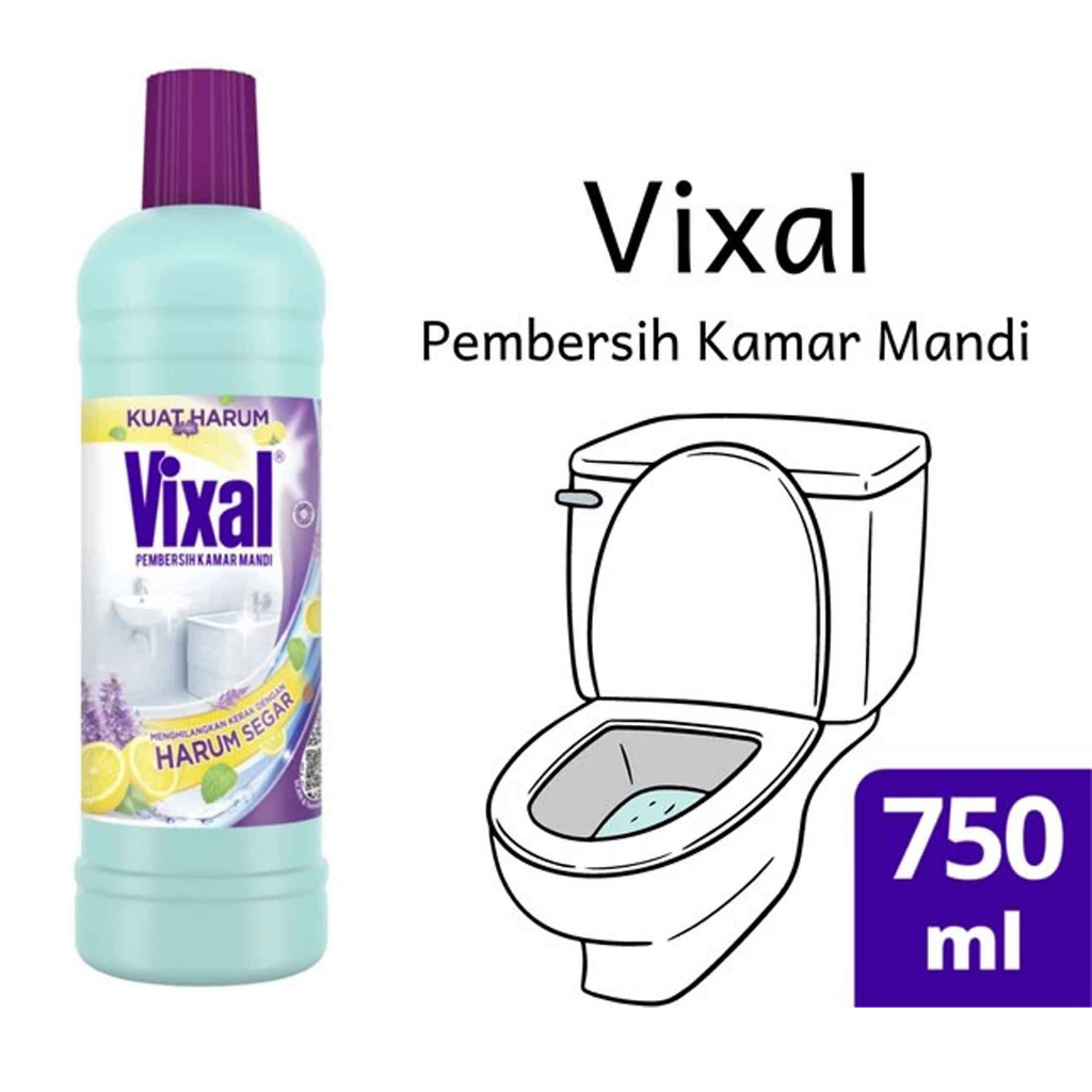 VIXAL PEMBERSIH KAMAR MANDI EKSTRA KUAT 750ML