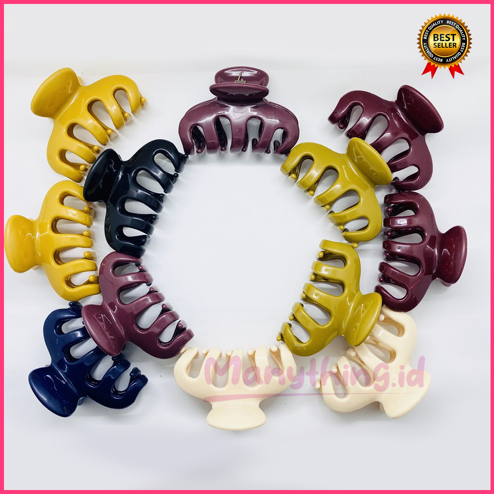 JEDAI JUMBO 8CM CAKAR 5 - Jepit Rambut Jumbo Hair Claw Clips - Jedai Salon Gurita Jumbo KUAT