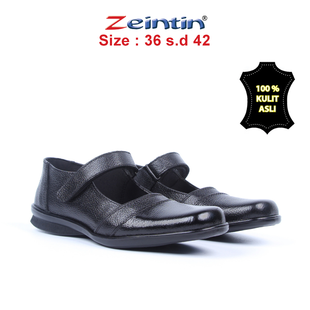 Zeintin - Sepatu Wanita Pantofel Loafers Kulit Asli Kasual Formal Fashion Sepatu Kerja Kuliah Sekolah Wanita BJ