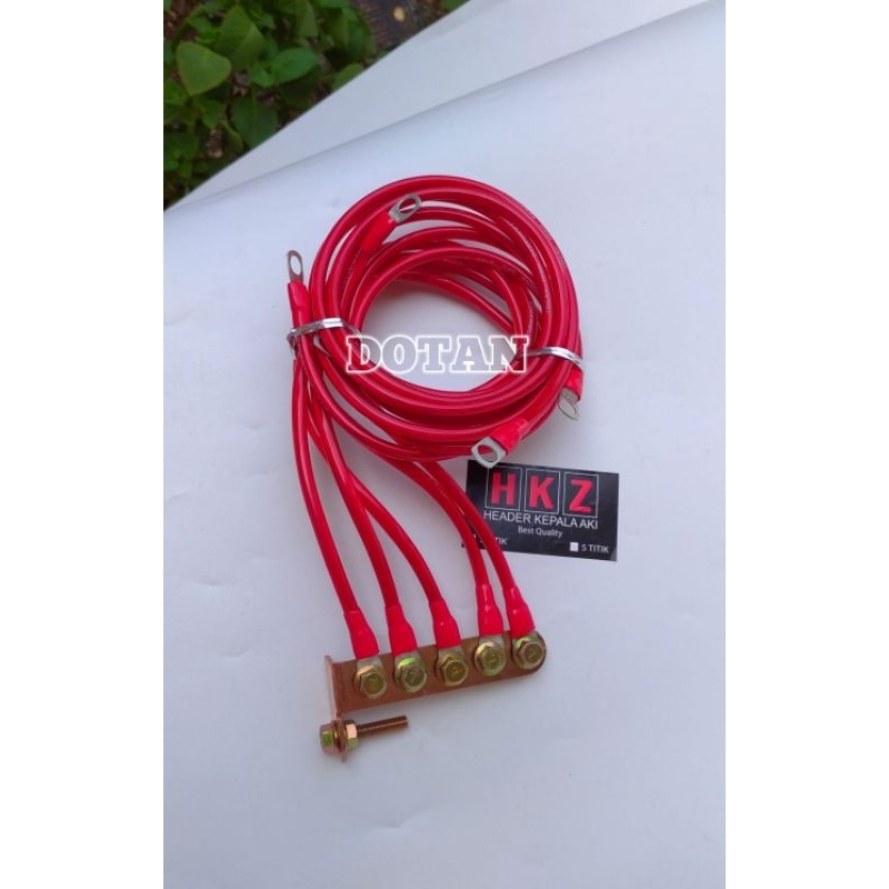 KABEL GROUNDING MOBIL 5 TITIK 7 KABEL 8AWG WIRE KIT GROUND KABEL GROUND 5 TITIK