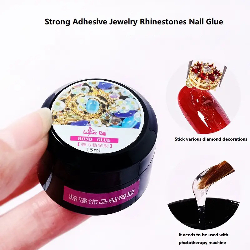 LEM AKSESORIS KUKU / NAIL GLUE GEL Lem gel bening utk melekatkan hiasan nail art (stuck drill glue) Nail acc glue stuck drill glue lem swarovski aksesoris kuku / lem aksesoris kuku nailart acc nailart lem kupal