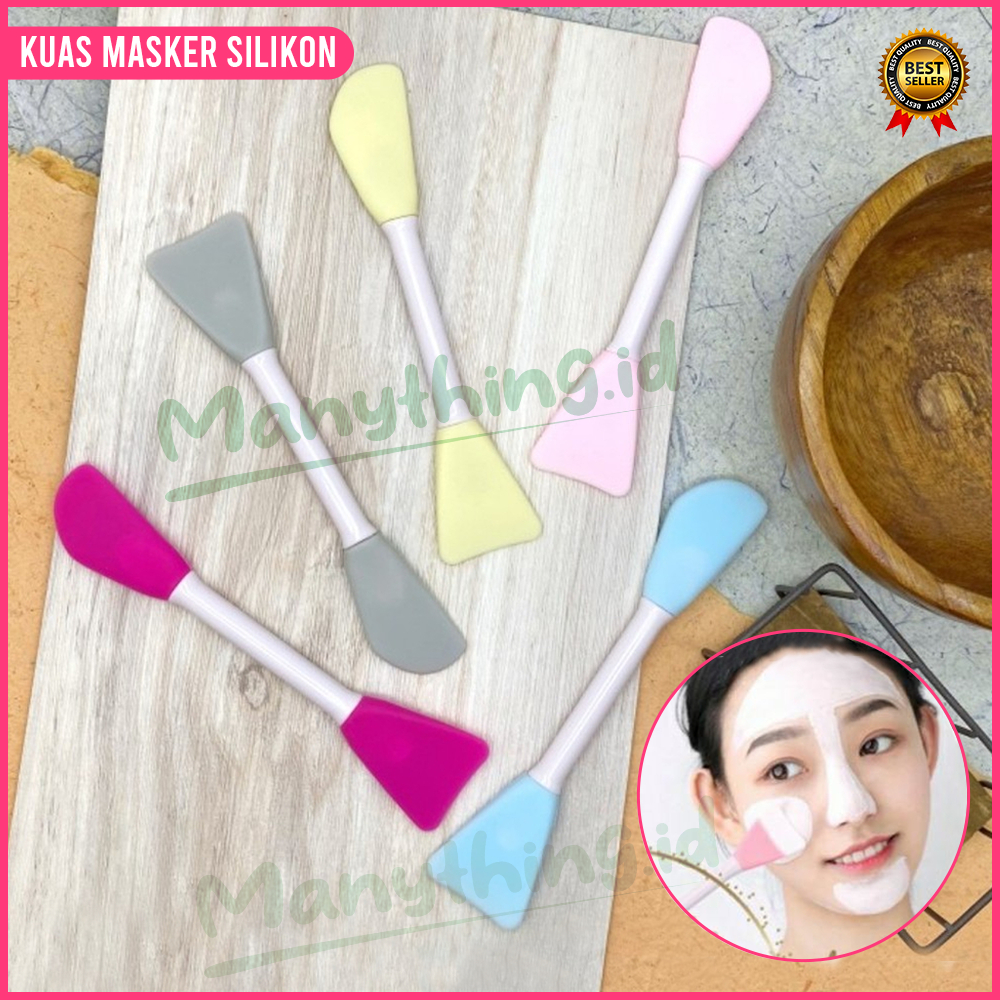 silicone (2in1) / kuas masker silikon / kuas warna