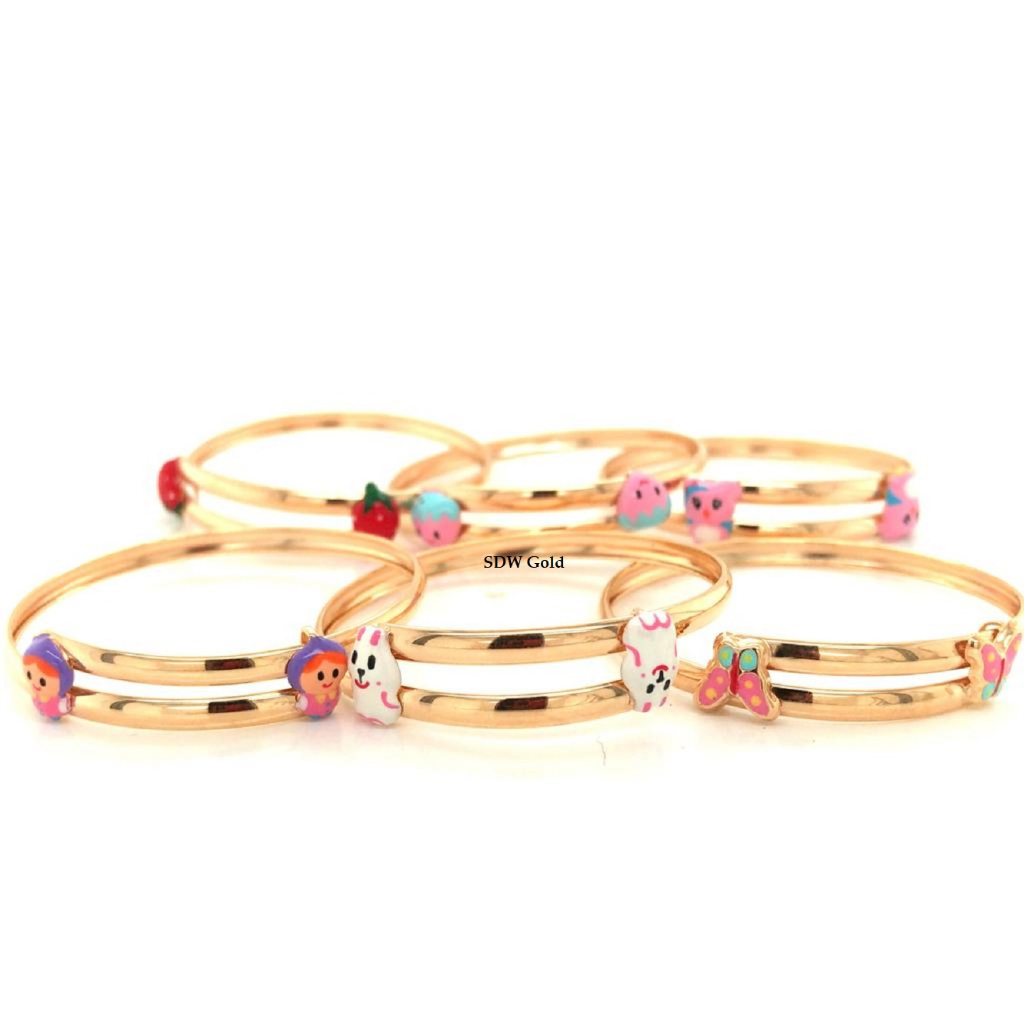 Gelang Emas Bayi Cat Osrot 8K - SDW Gold -