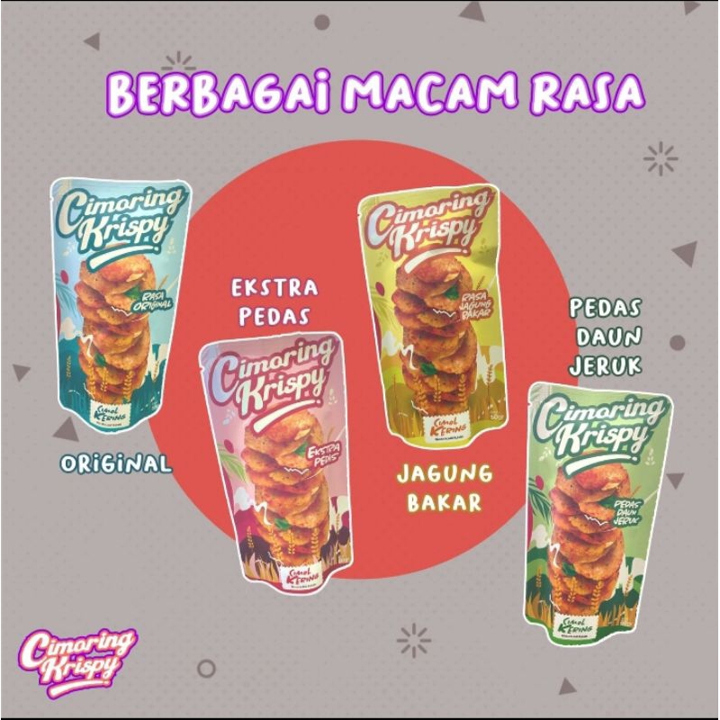 

Cimoring Crispy - Cemilam keluarga kekinian