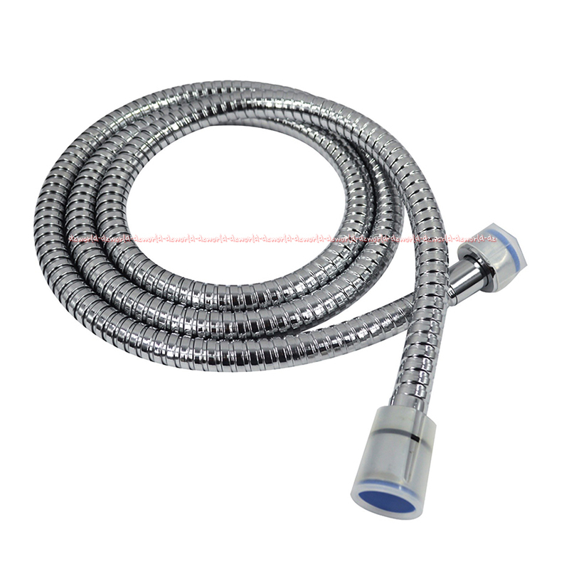 Kris Shower Hose Double Lock 1.5m Selang Panjang Selang Sambung Untuk Kran Shower Kamar Mandi Stainless Steel 150cm Krisbow