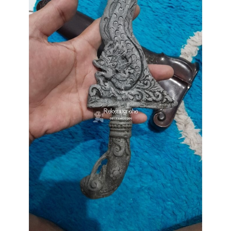 Keris bethok naga sosro original temuan bekas kolektor logam gak nempel magnet