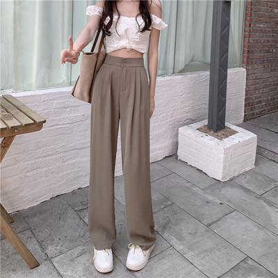 Celana Kulot Wanita Terbaru Loose Kekinian Celana Panjang Korean Style Celana Bahan Pants High Waist