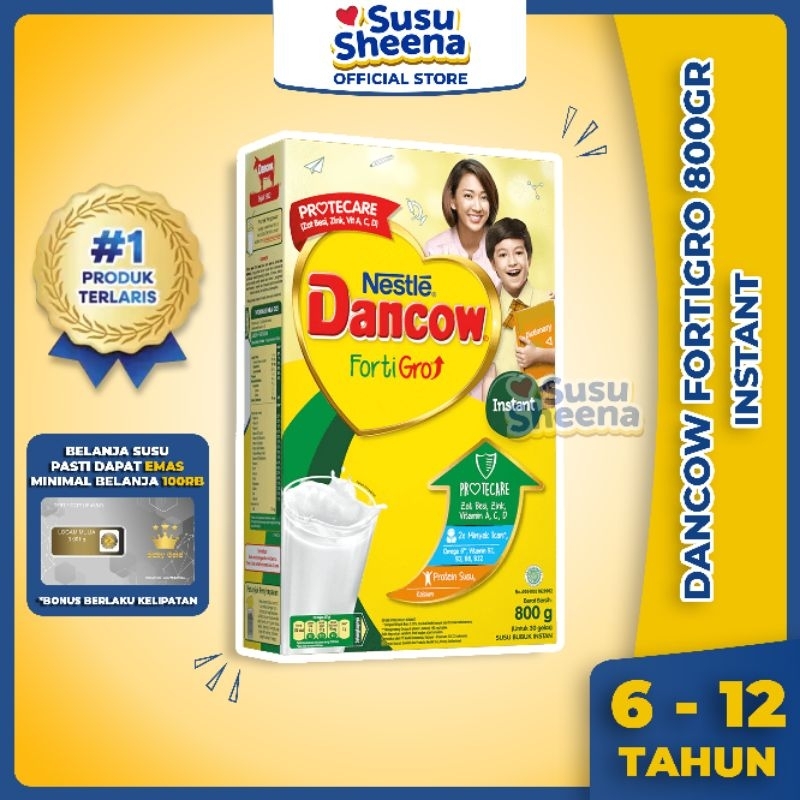 

‼️CUCI GUDANG‼️ DANCOW FORTIGRO 780 GRAM 6-12 TAHUN TANPA BOX