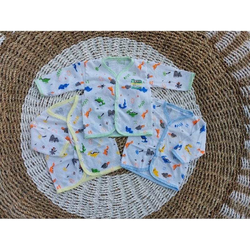 3pcs Baju bayi Bis Panjang putih promo