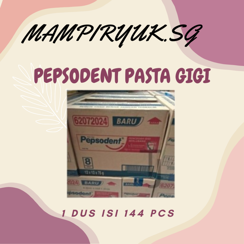 [DUS/KARTON] PEPSODENT PASTA GIG 75GR 1 DUS ISI 144 PCS