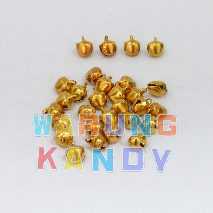 Bell Kerincing Gepeng 8mm Warna Mas Isi 5000pc