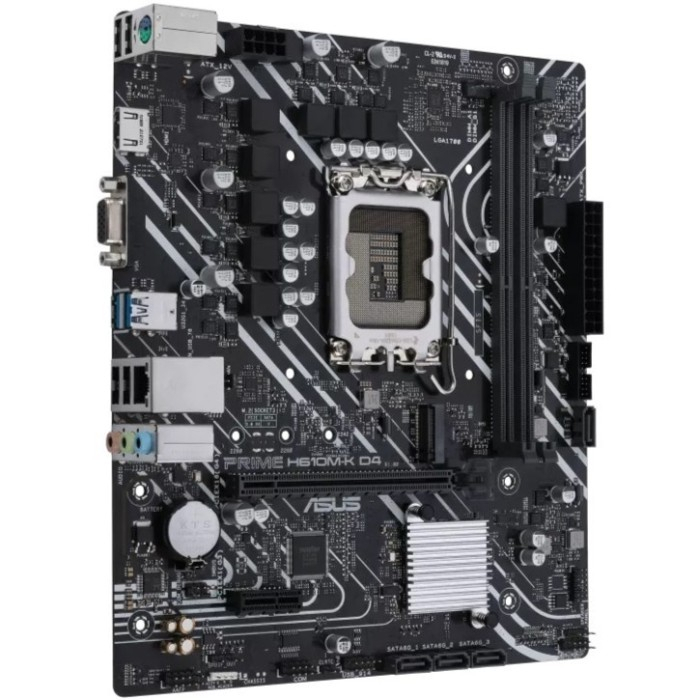 Asus Prime Motherboard H610M-K D4 (LGA1700, H610, DDR4, USB3.2, SATA3)