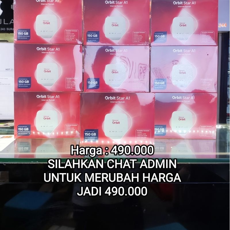 Modem Orbit Star A1 Baru Bonus Total kuota 150GB selama 6Bulan Garansi 1 Tahun