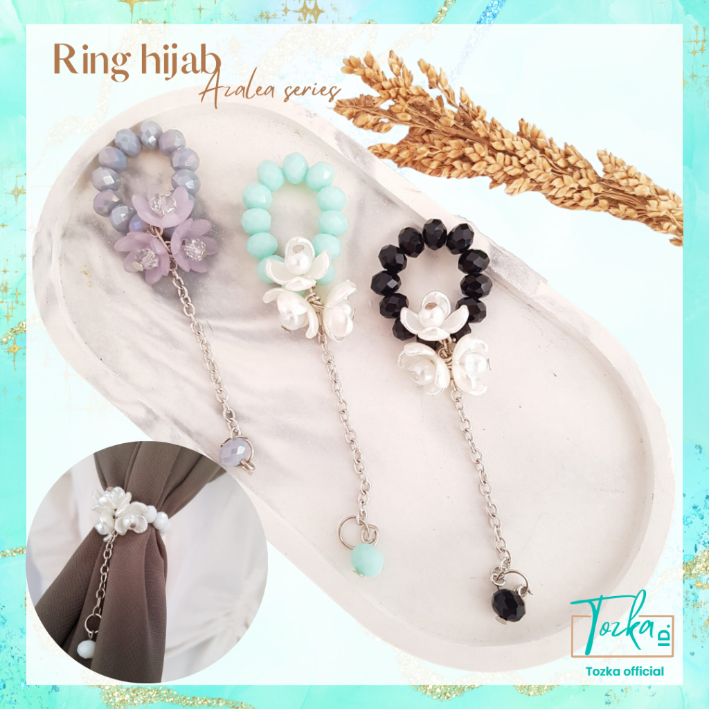 TOZKA I Ring hijab azalea series I Cincin hijab