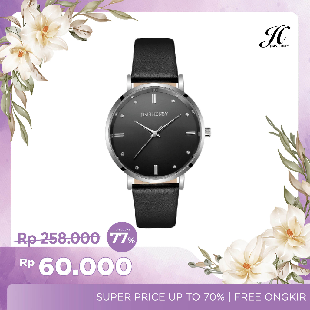 JIMS HONEY JAM TANGAN UNISEX JT 8123 8125 dan 8125 PLUS (FREE BOX+BATERAI)