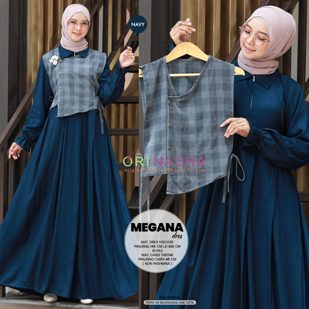 Gamis Dewasa Megana Matt Viscose Original Naura