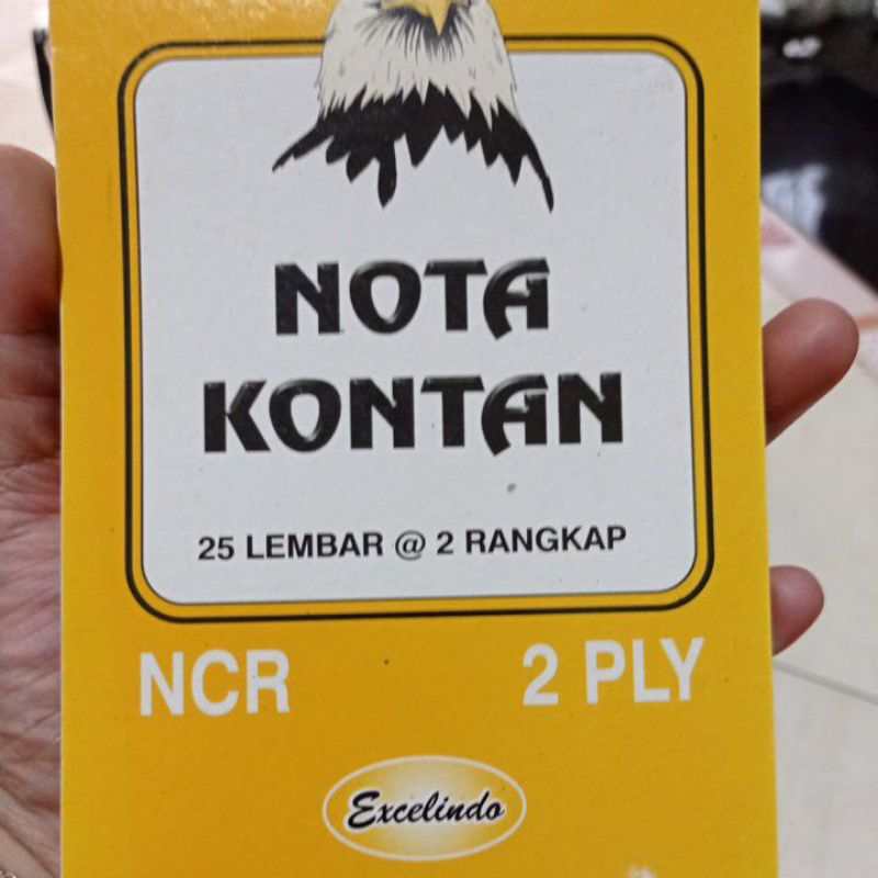 Nota kontan kecil 2ply , 2 rangkap