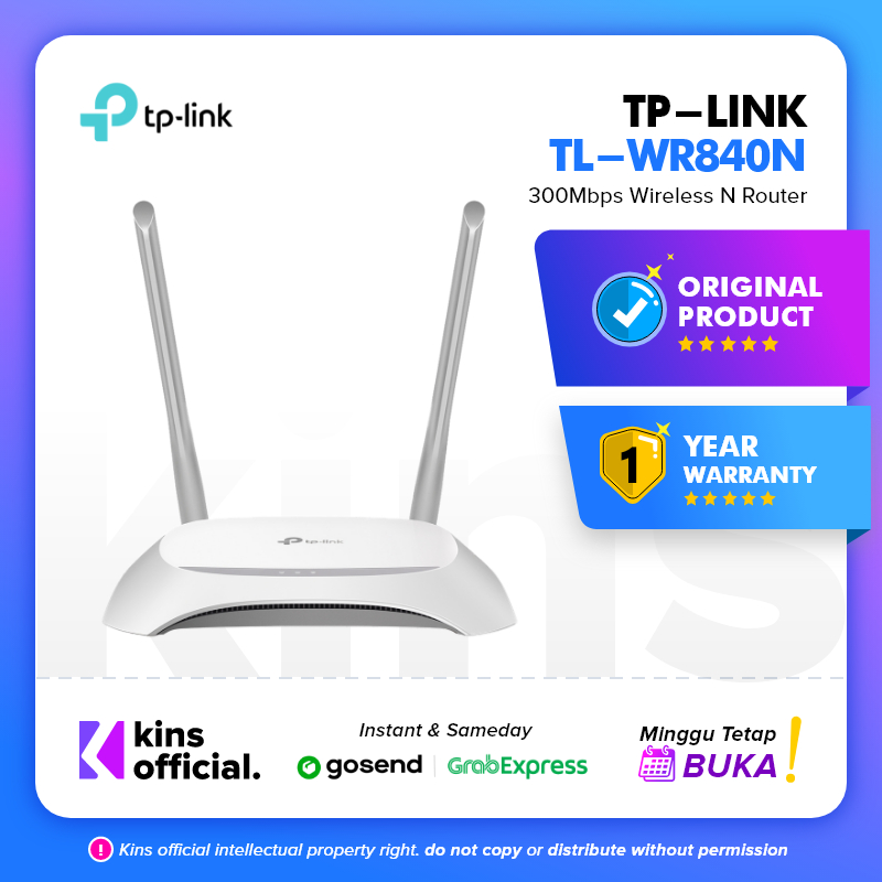 TP-LINK TL-WR840N 300Mbps Wireless N Router WIFI