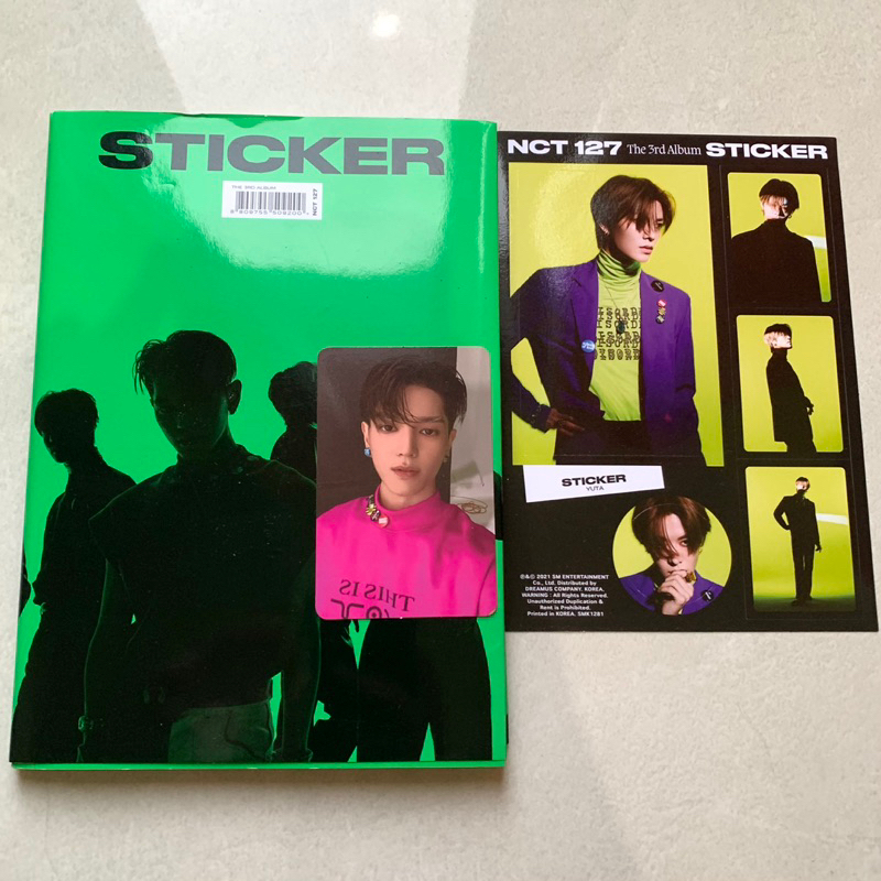 Album Unsealed NCT 127 Sticky PC taeyong Sticker Yuta photocard taeyong tae