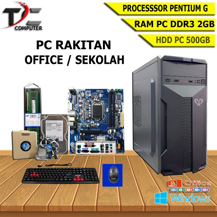 PC RAKITAN OFFICE DAN SEKOLAH LGA 1155 DDR3 PROCESSOR PENTIUM G