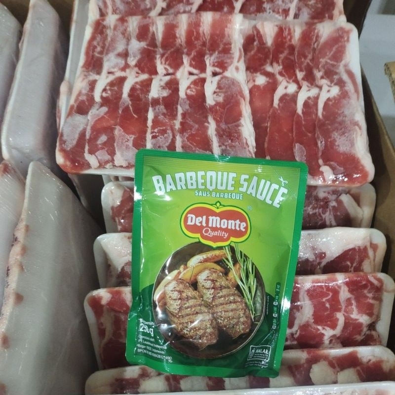

paket Slice beef premium dan BBQ 250gt