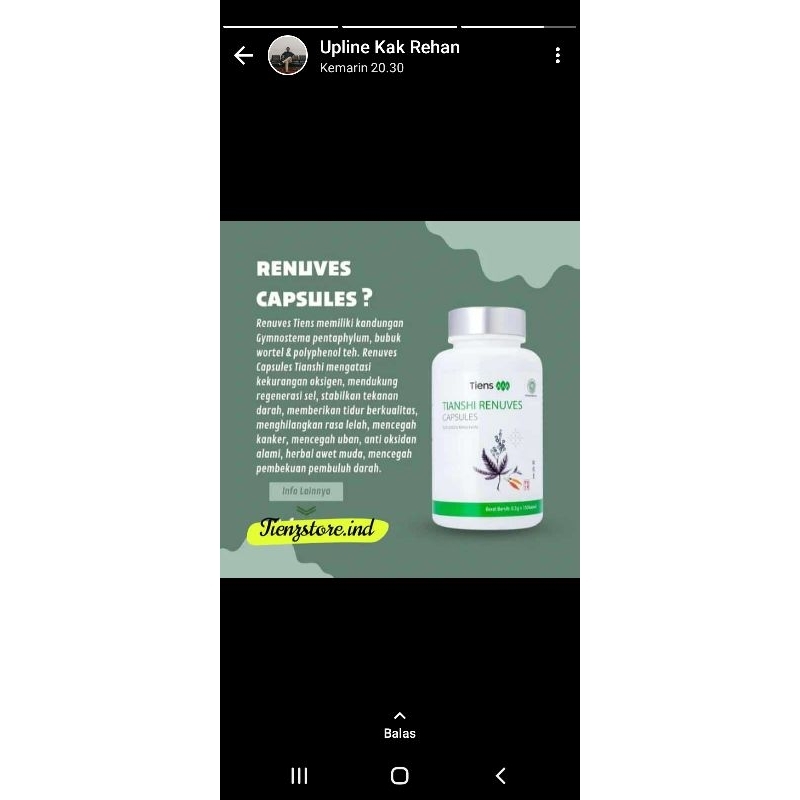 (TERLARIS) RENUVES CAPSULES ECERAN SUPLEMENT VITAMIN MATA MINUS PLUS SILINDER OBAT MATA MINUS KAPSUL