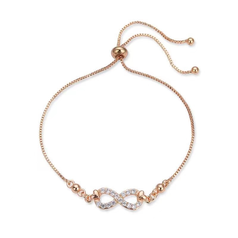 ✨DGC✨COD Gelang Wanita Titanium Stainless Steel Rose Gold Gelang Gaya Korea Wanita Aksesoris Gelang D822