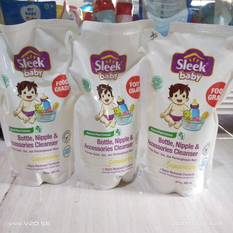 Sleek cuci botol bottle nipple accessories cleanser 900ml. sweety cuci botol. my baby cuci botol