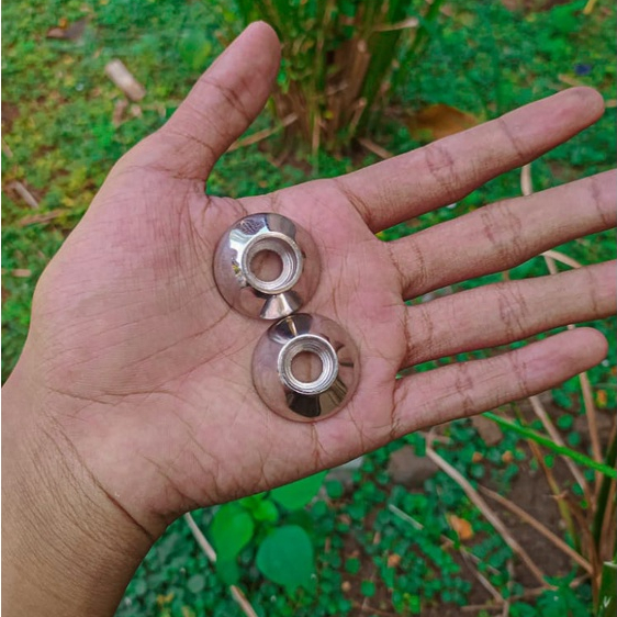 manisan ring shock spakbor cb motif chrome baut L gl100 megapro tiger / ring motif chrome cb heng st