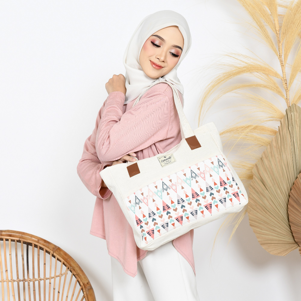 TOTE BAG KANVAS WANITA RESLETING/TAS TOTE KANVAS BUAT SHOPPING/KULIAH BISA CUSTOM SABLON ATAU POLOS