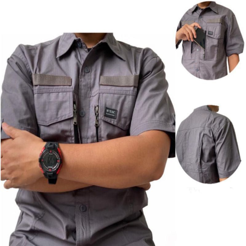 kemeja tactical w tac tangan pendek autdor COD