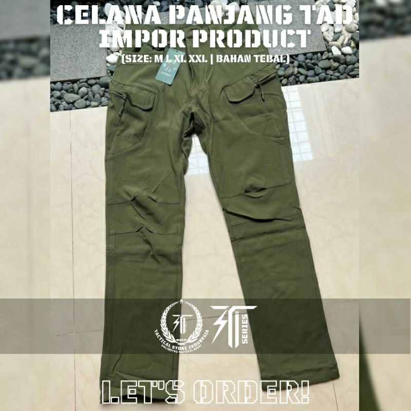 Celana Panjang TAD - Celana Panjang Tactical Outdoor IMPOR - GREEN / HIJAU