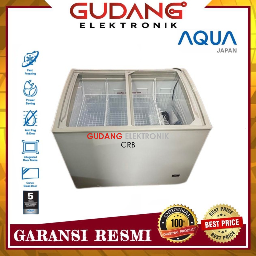 CHEST FREEZER AQUA AQF-307 SD FREEZER SLIDING AQUA AQF 307 SD