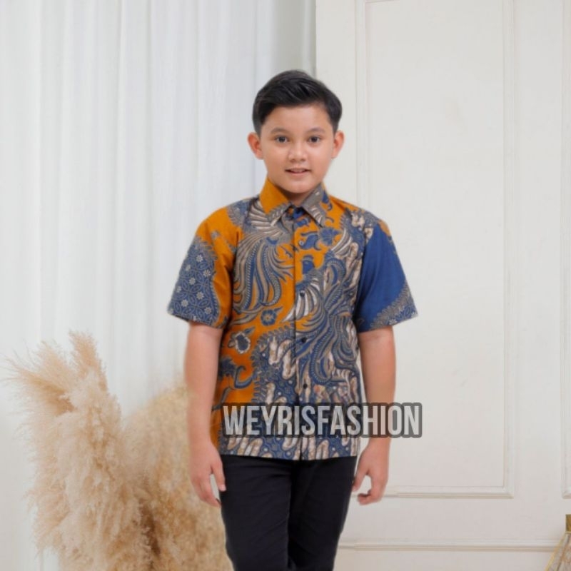 TERBARU Couple Sweet | Kids Batik Couple Baju Kemeja Hem Couple Ayah dan Anak Laki-laki | Batik Weyrisfashion | Batik Pria MODERN | Batik Pria Alexsander