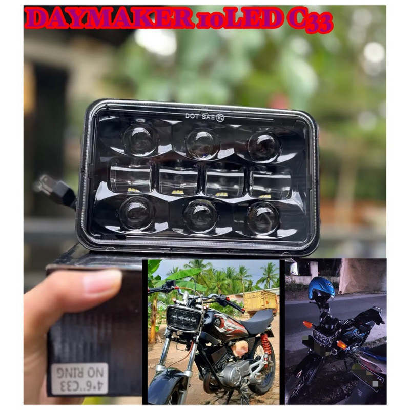 LAMPU DAYMAKER 4x6 inc 10LED C33 Rxking gl dll DAYMAKER 10MATA GL CN RXKING DLL